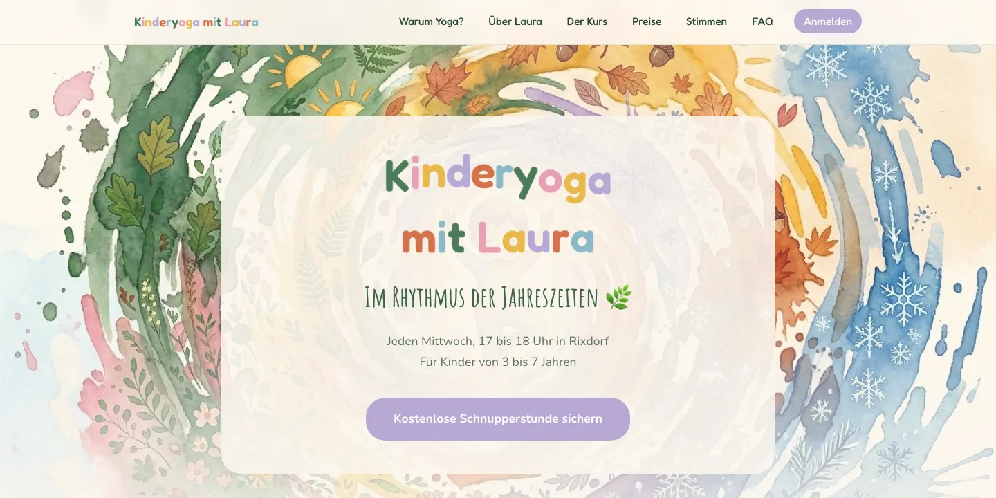 Referenz: Kinderyoga mit Laura